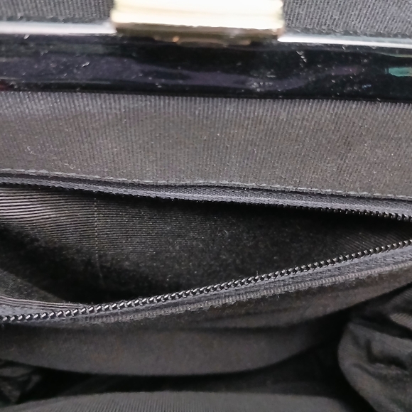 Vintage Nat Lewis Patent Leather Top Handle Handbag - Picture 9 of 13